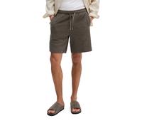 Shorts MARC O'POLO "aus weichem Bouclé-Jersey", Herren, Gr. XL, Normalgrößen, schwarz nickle, Obermaterial: 64% Baumwolle, 36% Polyester, unifarben, loose fit kurz, Hosen Shorts (20835160-XL) schwarz 