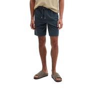 Shorts MARC O'POLO "aus weicher Bio-Baumwolle", Herren, Gr. XL, Normalgrößen, schwarz navy, Obermaterial: 100% Baumwolle, unifarben, regular fit kurz, Hosen Shorts (81108402-XL) schwarz navy
