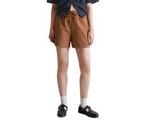 Shorts MARC O'POLO DENIM "aus Baumwolle-Leinen-Mix", Damen, Gr. XL, Normalgrößen, melted chocolate, Obermaterial: 53% Leinen, 47% Baumwolle, unifarben, relaxed fit kurz, Hosen Shorts (53186943-XL) mel