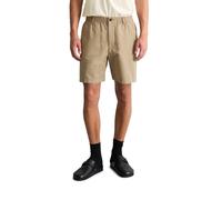 Shorts MARC O'POLO DENIM "aus Bio-Baumwolle und Leinen", Herren, Gr. L, Normalgrößen, beige (soft braun), Obermaterial: 65% Baumwolle, 35% Leinen, unifarben, relaxed fit normal, Hosen Shorts (39305301