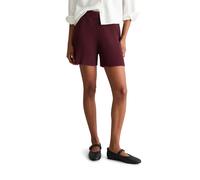 Shorts MARC O'POLO DENIM "aus geripptem Organic Cotton-Mix", Damen, Gr. S, Normalgrößen, rot (merlot rot), Obermaterial: 81% Baumwolle, 19% Polyamid, unifarben, slim fit kurz, Hosen Shorts (46849317-S