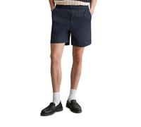 Shorts MARC O'POLO DENIM "aus Leinen-Bio-Baumwoll-Mix", Herren, Gr. XXL, Normalgrößen, blau (true navy), Obermaterial: 53% Leinen, 47% Baumwolle, unifarben, regular fit kurz, Hosen Shorts (10289634-XX