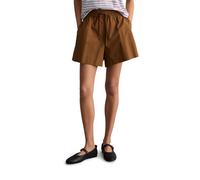 Shorts MARC O'POLO DENIM, Damen, Gr. M, N-Gr, umbra braun, Web, Obermaterial: 100% Baumwolle, relaxed fit ca. Mitte Oberschenkel, Hosen Shorts, relaxed aus Papertouch-Popeline (89723428-M) umbra braun