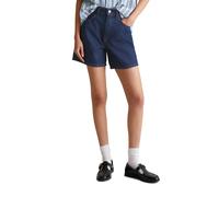 Shorts MARC O'POLO DENIM "aus reiner Bio-Baumwolle", Damen, Gr. 31, Normalgrößen, blau (dunkelblau), Obermaterial: 100% Baumwolle, unifarben, relaxed fit kurz, Hosen Shorts (96892140-31) dunkelblau