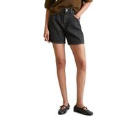 Shorts MARC O'POLO DENIM "aus reiner Bio-Baumwolle", Damen, Gr. 33, Normalgrößen, dunkelgrau, Obermaterial: 100% Baumwolle, unifarben, relaxed fit kurz, Hosen Shorts (57432017-33) dunkelgrau