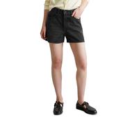 Shorts MARC O'POLO DENIM "aus Rigid-Denim", Damen, Gr. 27, Normalgrößen, schwarz, Obermaterial: 100% Baumwolle, unifarben, figurbetont kurz, Hosen Shorts (59478224-27) schwarz