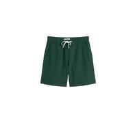 Shorts MARC O'POLO DENIM, Herren, Gr. M, N-Gr, dunkelgrün, Twill, Obermaterial: 100% Baumwolle, regular fit ca. Mitte Oberschenkel, Hosen Shorts, regular mit elastischem Bund (55689021-M) dunkelgrün