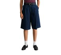 Marc O'Polo DENIM Wide Leg Jeansshorts aus Baumwoll-Lyocell-Mix in Jeansblau, Größe 28