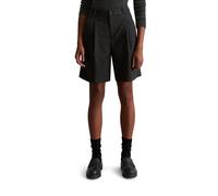 Shorts MARC O'POLO DENIM "mit Glitzergarn", Damen, Gr. L, Normalgrößen, schwarz, Obermaterial: 62% Polyester, 33% Viskose, 3% Elasthan, 1% Polyamid, 1% Metall, gestreift, relaxed fit kurz, Hosen Short