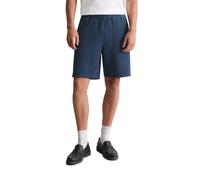 Shorts MARC O'POLO DENIM "mit markanter Waffel-Struktur", Herren, Gr. L, Normalgrößen, blau (azurite), Obermaterial: 100% Baumwolle, unifarben, regular fit kurz, Hosen Shorts (90232558-L) azurite