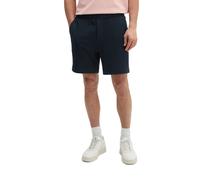 Shorts MARC O'POLO "mit feiner Waffel-Struktur", Herren, Gr. L, Normalgrößen, blau (schwarz navy), Obermaterial: 100% Baumwolle, unifarben, regular fit kurz, Hosen Shorts (44176424-L) schwarz navy