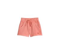 Shorts MARC O'POLO "mit gestickter Blume", Mädchen, Gr. 92/98, Normalgrößen, rosa (rot), Obermaterial: 100% Baumwolle, unifarben, regular fit kurz, Hosen Shorts (65619711-92) rot