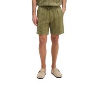 Shorts MARC O'POLO "mit Jacquard-Struktur-Mix", Herren, Gr. 34, Normalgrößen, fresh seaweed, Obermaterial: 100% Baumwolle, unifarben, regular fit normal, Hosen Shorts (60641450-34) fresh seaweed
