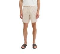 Shorts MARC O'POLO "mit weichem Frottee-Blattmuster", Herren, Gr. S, Normalgrößen, beige (grau silk), Obermaterial: 100% Baumwolle, unifarben, regular fit kurz, Hosen Shorts (28683168-S) grau silk