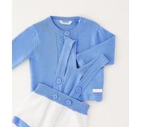 Shorts MINIBANDA "BABY BOY SUMMER SET", Mädchen, Gr. 18, EURO-Größen, weiß (blau), 100% Baumwolle, Hosen Shorts (32146633-86) blau