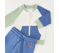 Shorts MINIBANDA "BABY BOY TWO PIECES SET", Mädchen, Gr. 3, EURO-Größen, optical weiß, 100% Baumwolle, Hosen Shorts (47735521-62) optical weiß