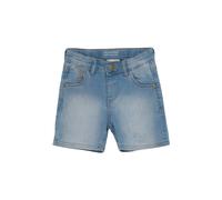 Shorts MINYMO "Shorts MIShorts", Jungen, Gr. 134, N-Gr, blau (light dusty blau), Obermaterial: 80% Baumwolle CO. 19% Polyester PES. 1% Elasthan EL., Jeans Shorts (34151126-134) light dusty blau