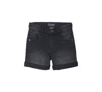 Shorts MINYMO "Shorts MIShorts", Jungen, Gr. 152, N-Gr, grau (grau schwarz), Obermaterial: 80% Baumwolle CO. 19% Polyester PES. 1% Elasthan EL., Jeans Shorts (96150142-152) grau schwarz