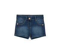 Shorts MINYMO "Shorts MIShorts", Mädchen, Gr. 92, N-Gr, blau (denim), Obermaterial: 80% Baumwolle CO. 19% Polyester PES. 1% Elasthan EL., Jeans Shorts (88239345-92) denim