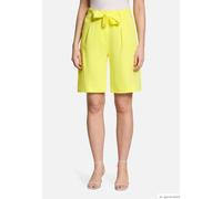 Shorts BETTY BARCLAY "Damen mit Bundfalten", Damen, Gr. 42, Normalgrößen, gelb, Obermaterial: 59% Baumwolle, 39% Viskose, 2% Elasthan, relaxed fit kurz, Hosen Shorts (90112961-42) gelb