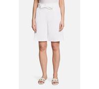 Shorts BETTY BARCLAY "Damen mit Bundfalten", Damen, Gr. 38, Normalgrößen, rohweiß, Obermaterial: 59% Baumwolle, 39% Viskose, 2% Elasthan, relaxed fit kurz, Hosen Shorts (60105168-38) rohweiß