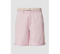 Shorts mit geflochtenem Gürtel und Garment Dye 38 Rosa 2161341.4101.38