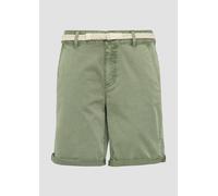 Elastische Shorts mit geflochtenem Gürtel und Garment Dye 48 Grün 2161341.7369.48