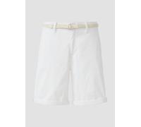 Shorts mit geflochtenem Gürtel und Garment Dye 48 weiß 2166468.0100.48