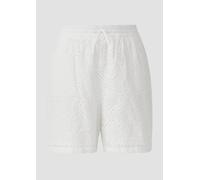 Shorts mit Wide Leg und Lochstickerei 46 weiß 2166195.0100.46
