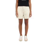 Shorts MUSTANG "Damen Style Arcadia", Damen, Gr. 29, beige (2014 ecru), Denim/Jeans, 87% Baumwolle, 13% Leinen, unifarben, regular fit, Hosen Shorts (10851027-29)