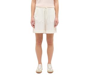 Shorts MUSTANG "Damen Style Hilo Shorts", Damen, Gr. S, 2013 sanftes weiß, Web, 70% Viskose, 30% Leinen, unifarben, relaxed fit, Hosen Shorts (23959712-S) 2013 sanftes weiß