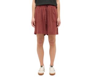 Shorts MUSTANG "Damen Style Hilo Shorts", Damen, Gr. S, 3228 weinrot, Web, 70% Viskose, 30% Leinen, unifarben, relaxed fit, Hosen Shorts (32340411-S) 3228 weinrot