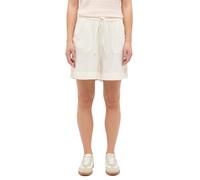 Shorts MUSTANG "Damen Style Hilo Shorts", Damen, Gr. S, beige (2013 sanftes weiß), Web, 70% Viskose, 30% Leinen, unifarben, relaxed fit, Hosen Shorts (23959712-S) 2013 sanftes weiß