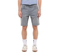 Shorts MUSTANG "Herren Style Troy Denim Shorts ULW", Herren, Gr. 34, grau (603 grau), Web, 80% Baumwolle, 18% Polyester, 2% Elasthan, unifarben, straight fit, Hosen Shorts (63942459-34) 603 grau