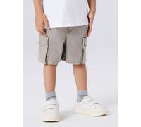 Shorts NAME IT "NMMBEN B CARGO MK SHORTS 7805-PO NOOS", Mädchen, Gr. 128, N-Gr, chinchilla, Twill, Obermaterial: 71% Lyocell, 20% Polyester, 8% Viskose, 1% Elasthan, unifarben, used, knielang, Hosen S
