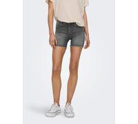 Shorts ONLY "ONLBLUSH MID SK DNM SHORTS NOOS", Damen, Gr. M (38), N-Gr, blau (medium grau denim), Denim/Jeans, Obermaterial: 92% Baumwolle, 6% Elastomultiester, 2% Elasthan, unifarben, regular fit kur