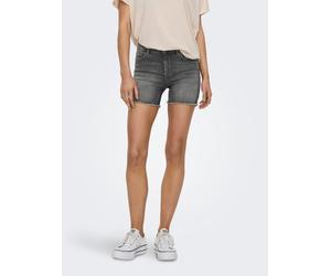 Shorts ONLY "ONLBLUSH MID SK DNM SHORTS NOOS", Damen, Gr. XL (42), N-Gr, blau (medium grau denim), Denim/Jeans, Obermaterial: 92% Baumwolle, 6% Elastomultiester, 2% Elasthan, unifarben, regular fit ku