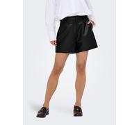 Shorts ONLY "ONLCORA SHORTS OTW", Damen, Gr. S (36), N-Gr, schwarz, Web, Obermaterial: 100% Polyester, unifarben, kurz, Hosen (16854965-S) schwarz