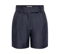 Shorts ONLY "ONLLINDA - Shorts mit hoher Taille und weitem Beinschnitt", Damen, Gr. S, N-Gr, night sky detail:melange, Web, Obermaterial: 97% Polyester, 3% Elasthan, meliert, weit kurz, Hosen Shorts,