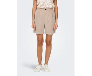 Shorts ONLY "ONLMARSA SOLID SHORTS WVN", Damen, Gr. XS (34), N-Gr, beige (safari detail:melange), Web, Obermaterial: 53% Viskose, 35% Polyester, 12% Nylon, meliert, loose fit knielang, Hosen Shorts (4