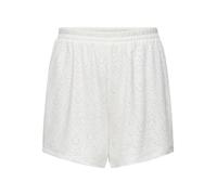Shorts ONLY "ONLSMILLA LOOSE SHORTS JRS", Damen, Gr. XS, N-Gr, cloud dancer, Obermaterial: 95% Polyester, 5% Elasthan, unifarben, loose fit kurz, Hosen Shorts, Materialmix, loose fit (48635868-XS) clo