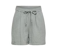 Shorts ONLY "ONLTHYRA SHORTS NOOS WVN", Damen, Gr. S, N-Gr, abyss, Web, Obermaterial: 100% Baumwolle, unifarben, regular fit kurz, Hosen Shorts, Baumwolle, regular fit (25233015-S) abyss