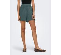 Shorts ONLY "ONLTIZANA STRING COTTON SHORTS WVN", Damen, Gr. M, N-Gr, balsam grün, Web, Obermaterial: 100% Baumwolle, unifarben, loose fit kurz, Hosen Shorts, Baumwolle, loose fit (56027550-M) balsam 