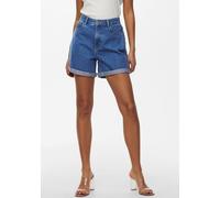 Only Jeansshorts Vega Life – Mom, hoher Bund, Regular Fit, Blau, XS