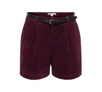 Shorts ONLY "ONLZEVA HW BELT CORD SHORTS CC PNT", Damen, Gr. XS (34), N-Gr, fig, Cord, Obermaterial: 99% Baumwolle, 1% Elasthan, unifarben, regular fit kurz, Hosen Shorts, Baumwollmischung, Cord, regu