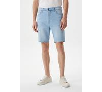 Shorts ONLY & SONS "ONSFADE STRETCH SHORTS BOX CRO DNM OTL", Herren, Gr. L, N-Gr, blau (light blau denim), Web, Obermaterial: 99% Baumwolle, 1% Elasthan, unifarben, relaxed fit knielang, Hosen Shorts