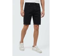 Shorts ONLY & SONS "ONSFADE STRETCH SHORTS BOX CRO DNM OTL", Herren, Gr. M, N-Gr, schwarz (schwarz denim), Web, Obermaterial: 99% Baumwolle, 1% Elasthan, unifarben, relaxed fit knielang, Hosen Shorts