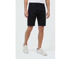 Shorts ONLY & SONS "ONSFADE STRETCH SHORTS BOX CRO DNM OTL", Herren, Gr. S, N-Gr, schwarz denim, Web, Obermaterial: 99% Baumwolle, 1% Elasthan, unifarben, relaxed fit knielang, Hosen Shorts (49077724-