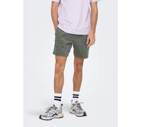 Only & Sons - Tel Corduroy 0185 Castor Gray - Shorts - Grau - M - 99% Baumwolle, 1% Elastan,Kord Grau M