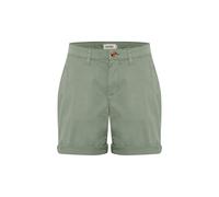 Shorts OXMO "Shorts OXCharline", Damen, Gr. 38, N-Gr, grün (seagrass), Obermaterial: 98% Baumwolle CO. 2% Elasthan EL., Hosen Shorts (27693313-38) seagrass